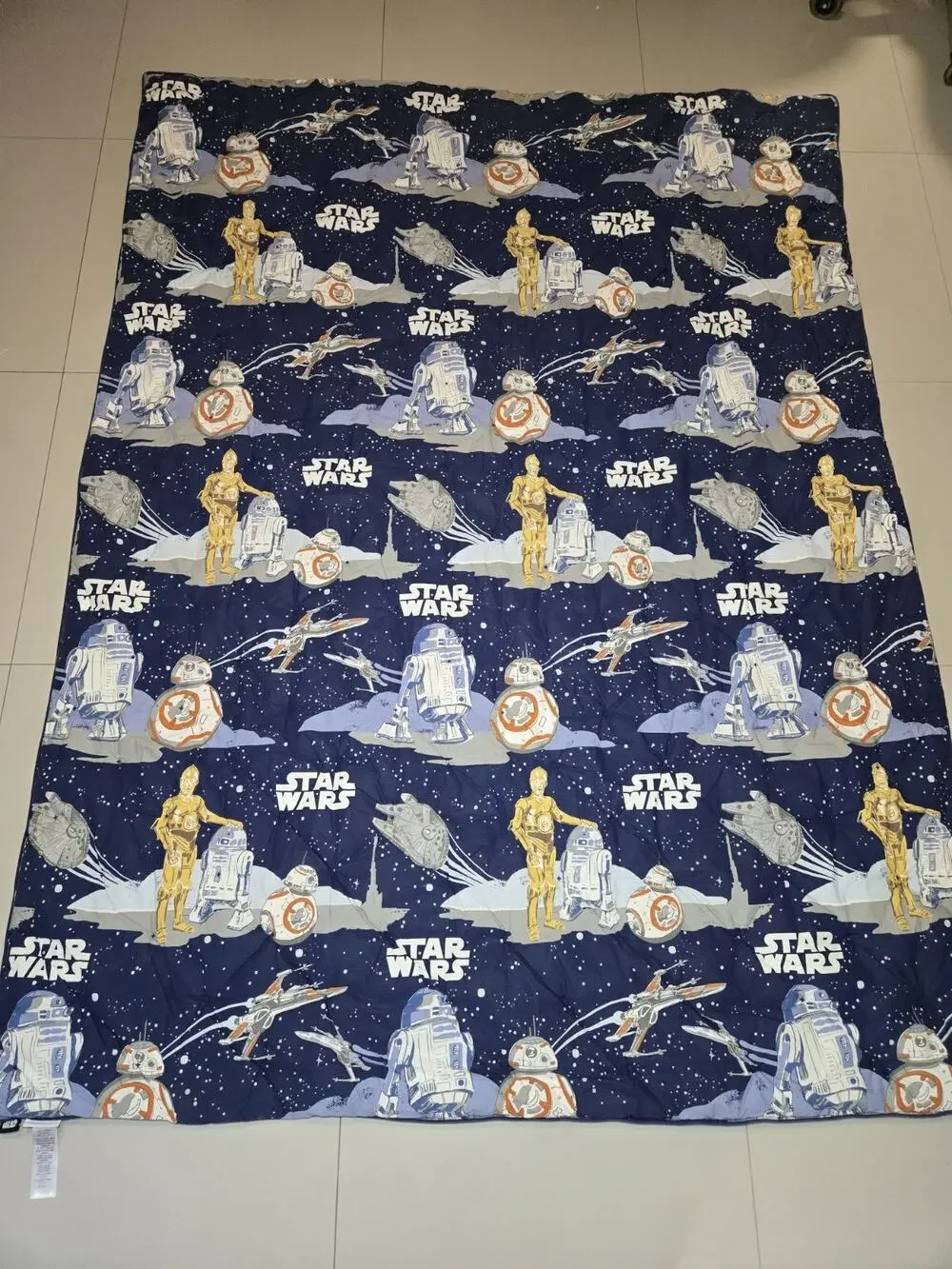 Pottery Barn Kids Star Wars Twin Comforter Reversible BB8, C3P0, R2D2